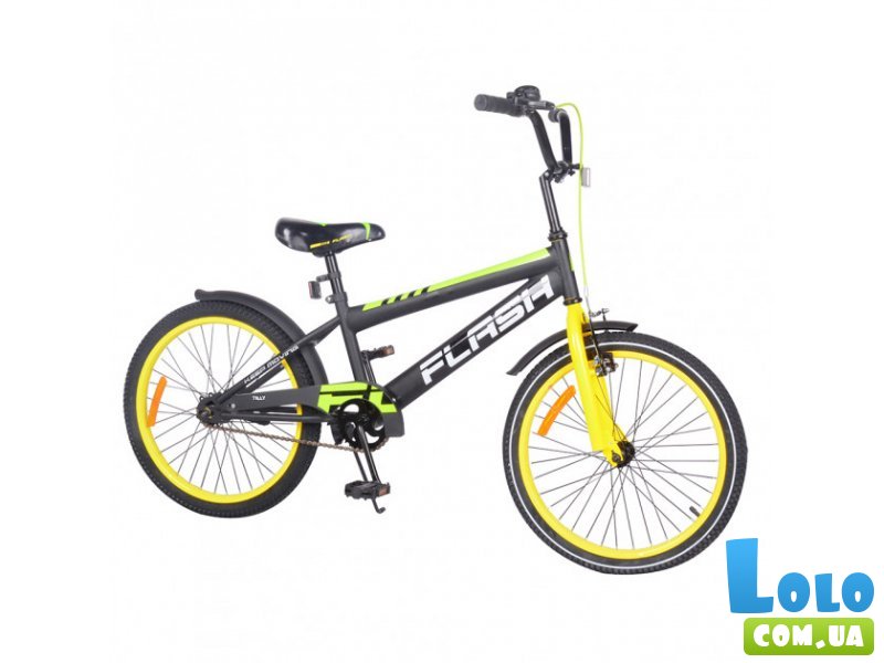 Детский велосипед Flash 20", Tilly (черно - желтый)