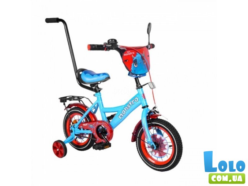Детский велосипед Monstro 12", Tilly (голубо-красный)