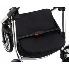Универсальная коляска 2 в 1 Hybryd Plus Polar Chrome BR607, Adamex (черная с розовым)