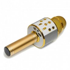 Беспроводной микрофон для караоке Wster (цвет золота)