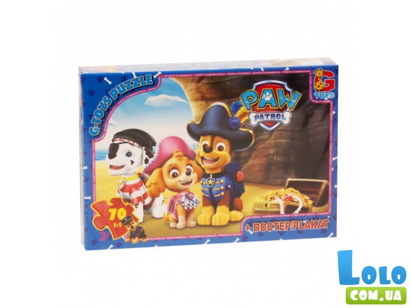 Пазлы Paw Patrol, G-Toys, 70 эл.