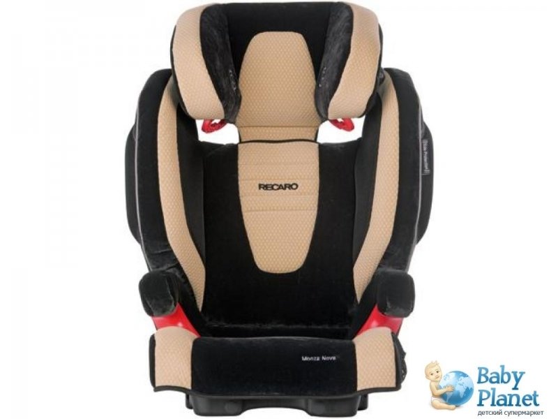 Автокресло Recaro Monza Nova Microfibre Sand (черное с бежевым)