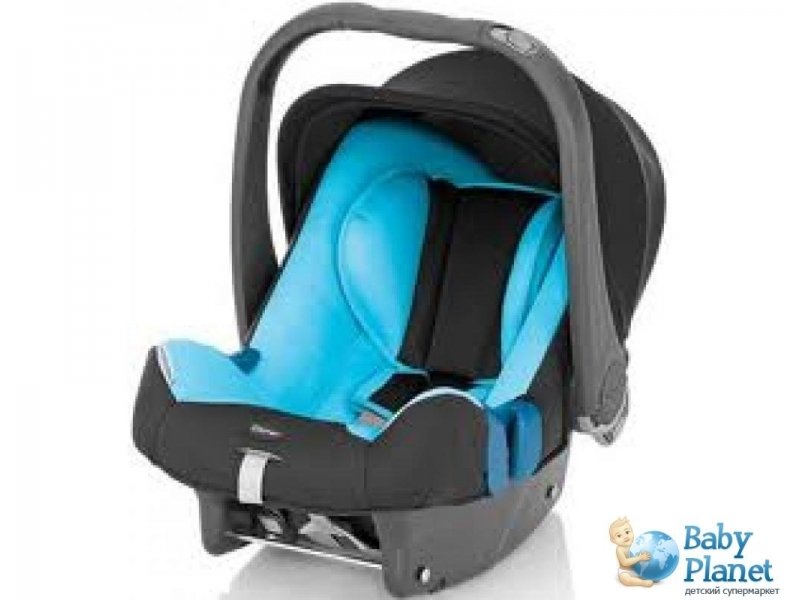 Автокресло Britax-Romer Baby Safe Plus II TrendLine Leon (черное с голубым)