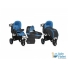 Универсальная коляска 2 в 1 Bertoni Stroller Atlanta 3 Grey&Blue Techno (серая с синим)