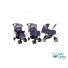 Коляска-трансформер Bertoni Baby Stroller Combi Violet Beige City (фиолетовая с серым)