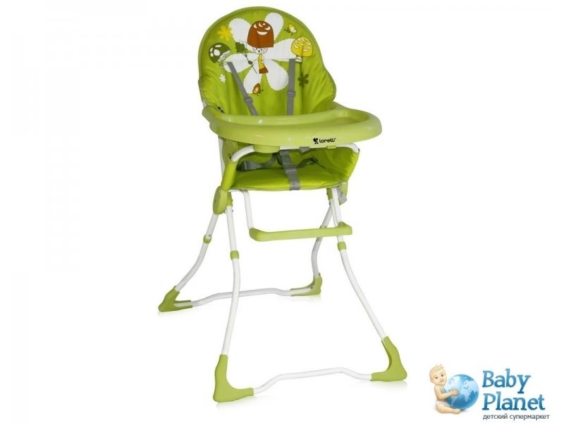 Стульчик для кормления Bertoni High Chair Candy Green Mushrooms (зеленый)