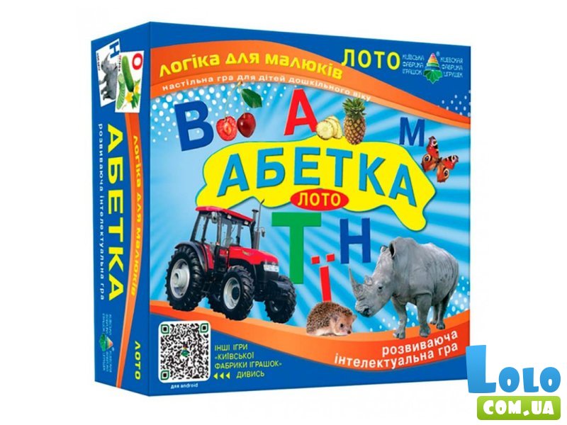 Настольная игра Детское лото Азбука, Енергія плюс (укр.)