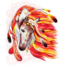 Картина по номерам Огненная лошадь, Danko Toys