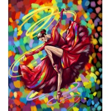 Картина по номерам Яркий танец, Danko Toys (40х50 см)