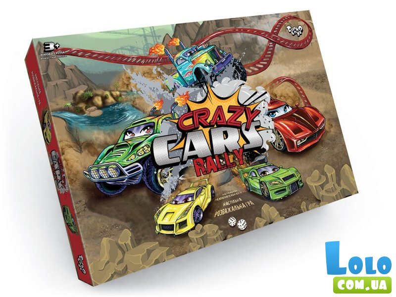 Настольная игра Crazy Cars Rally, Danko Toys (укр.)
