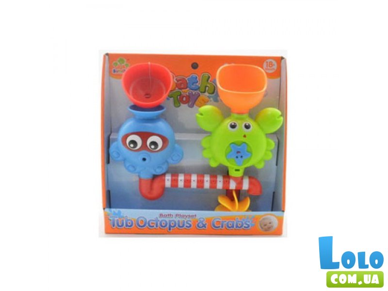 Игрушка для купания Водопад Tub Octopus & Crabs