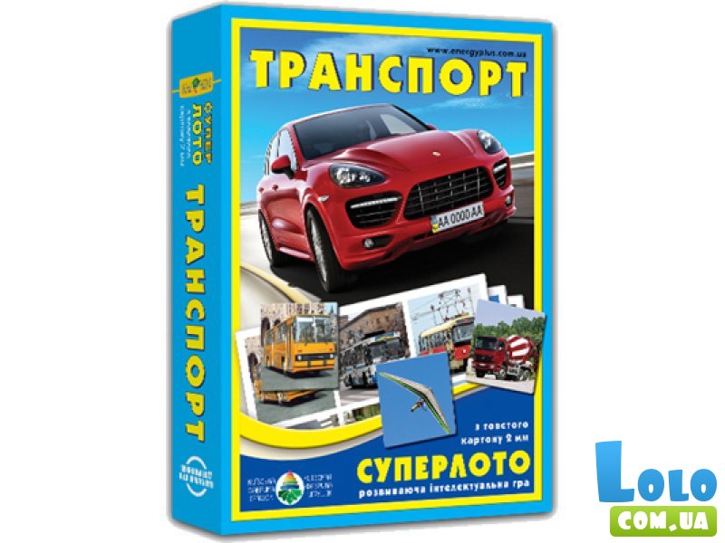 Настольная игра Суперлото Транспорт (укр.), Энергия плюс