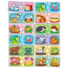 Развивающая игра Кто что ест? (укр.)