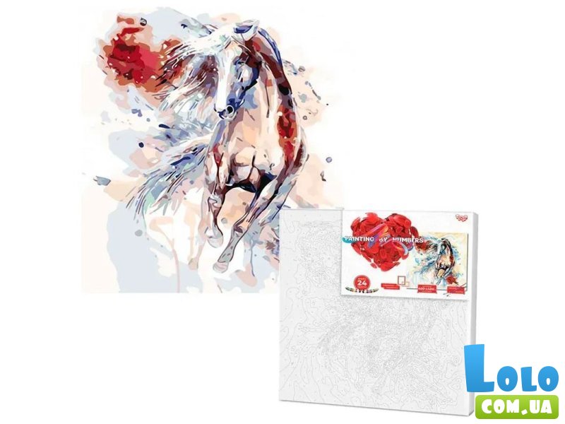 Картина по номерам Скакун, Danko Toys (40х40 см)