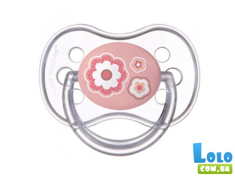 Пустышка латексная круглая Newborn baby, Canpol babies (6-18 м-цев), (в ассортименте)