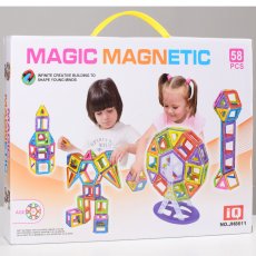 Конструктор магнитный Magic Magnetic (JH8611), 58 дет.