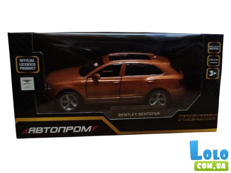 Машинка металлическая Bentley Bentayga, Автопром (в ассортименте)