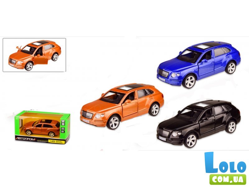 Машинка металлическая Bentley Bentayga, Автопром (в ассортименте)