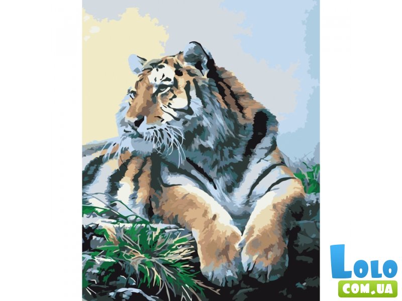 Картина по номерам Гордый тигр, Идейка (40х50 см)