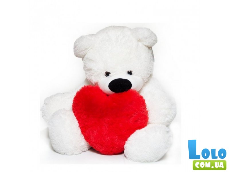 Мягкая игрушка Медвежонок с сердцем Бублик №2, Алина