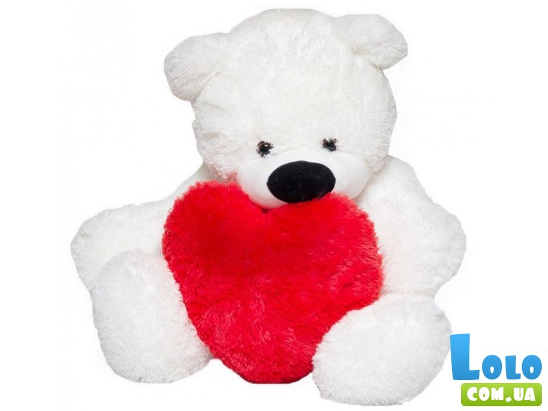 Мягкая игрушка Медвежонок с сердцем Бублик №6, Алина