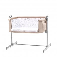 Приставная кроватка-люлька Neste Beige, Kinderkraft (бежевая)