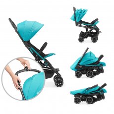 Прогулочная коляска Mini Dot Turquoise, Kinderkraft (бирюзовая)