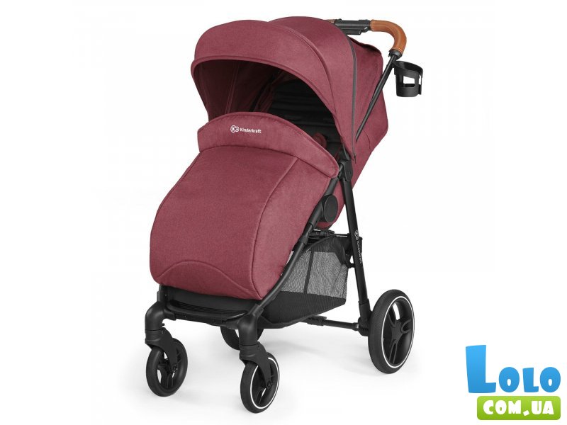 Прогулочная коляска Grande LX Burgundy, Kinderkraft (бордовая)