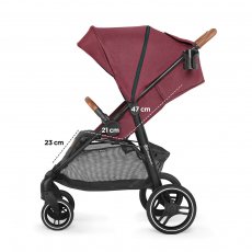 Прогулочная коляска Grande LX Burgundy, Kinderkraft (бордовая)