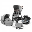 Универсальная коляска 3 в 1 Moov Gray Melange, Kinderkraft (серая)
