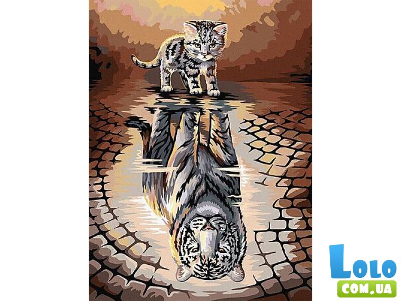 Картина по номерам Котенок, Danko Toys (30x40 см)