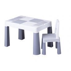 Комплект стол и стул MF-001 Multifun 1+1 grey, Tega (серый)