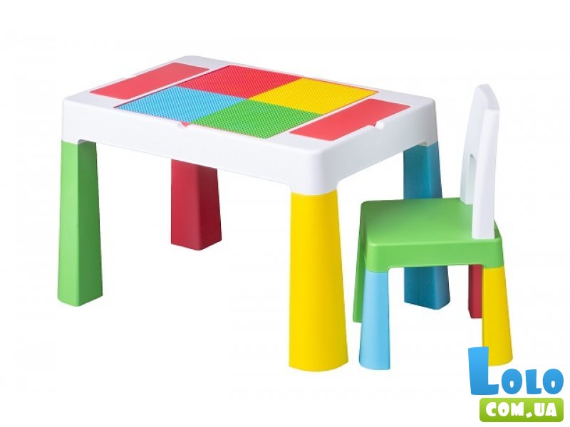 Комплект стол и стул Multifun 1+1 multicolor, Tega (мультицвет)