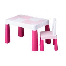 Комплект стол и стул MF-001 Multifun 1+1 pink, Tega (розовый)