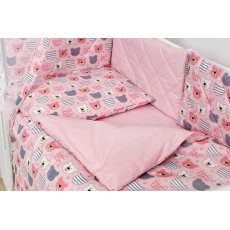 Постельный комплект Premium Glamour Bear Pink, Twins (8 элементов), (розовый)