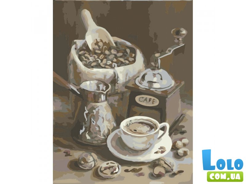 Картина по номерам Утренний кофе, Идейка (40х50 см)
