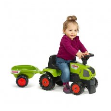 Детский трактор - каталка с прицепом Baby Claas Axos 310, Falk