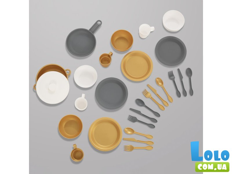 Игровой набор посуды Modern Metallics, KidKraft