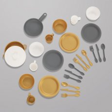 Игровой набор посуды Modern Metallics, KidKraft