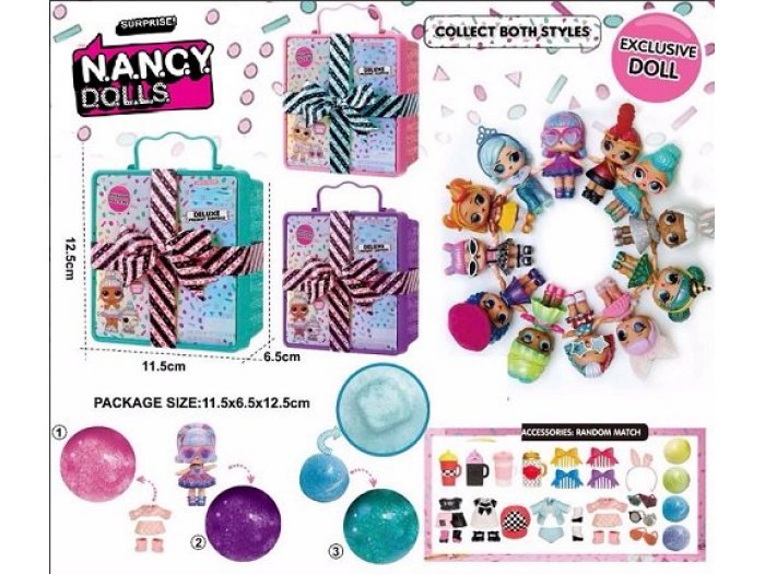 Игровой набор Nancy Dolls (кукла в шаре + одежда), (в ассортименте) Китай - купити в Україні