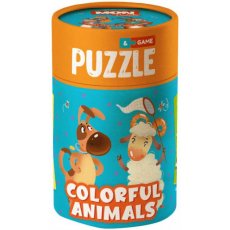 Пазл и игра Цветные животные, Mon Puzzle, 20 эл.