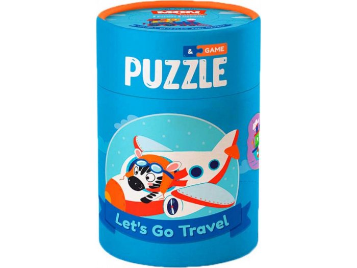 Пазл и игра Путешествуем!, Mon Puzzle, 10 эл.