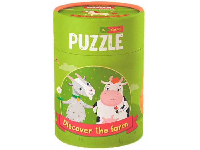 Пазл и игра Кто живет на ферме, Mon Puzzle, 10 эл.