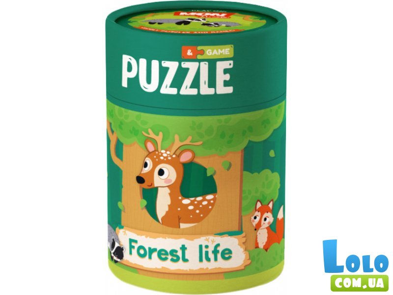Пазл и игра Зоология для Малышей. Жизнь в лесу, Mon Puzzle, 24 эл.