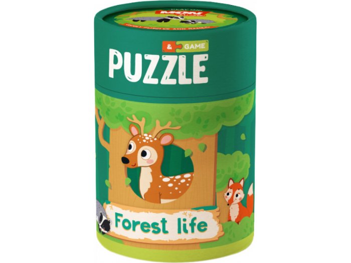 Пазл и игра Зоология для Малышей. Жизнь в лесу, Mon Puzzle, 24 эл.