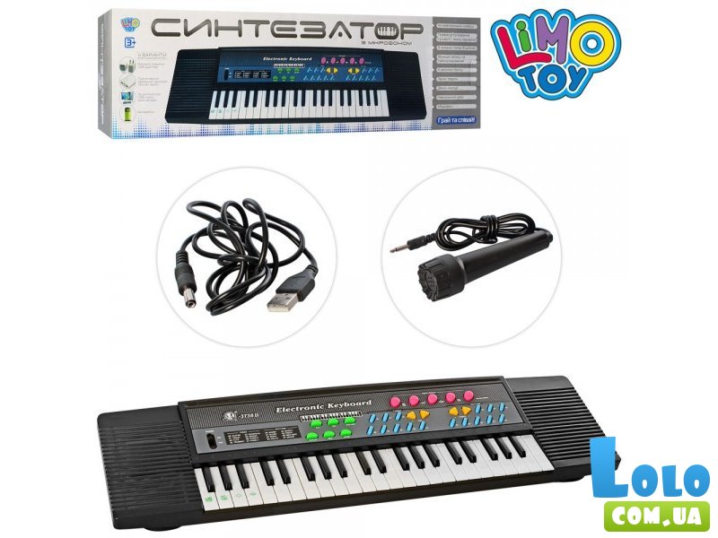 Детский синтезатор с микрофоном, Limo Toy