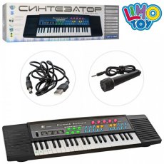 Детский синтезатор с микрофоном, Limo Toy