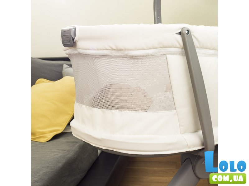 Кроватка-стульчик 4 в 1 Baby Hug Air, Chicco (светло-серая)