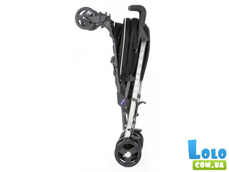 Прогулочная коляска Lite Way 3 Top Stroller Intrigue, Chicco (черная)