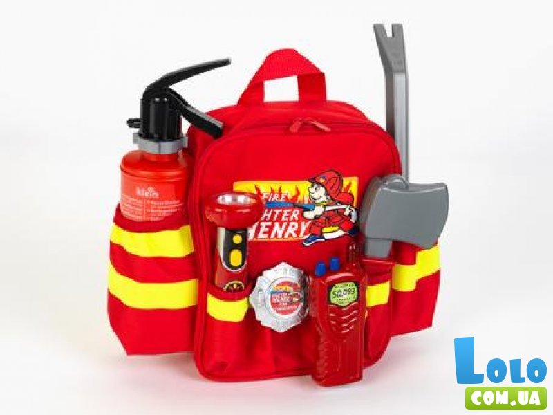 Детский рюкзак Набор пожарного, Klein